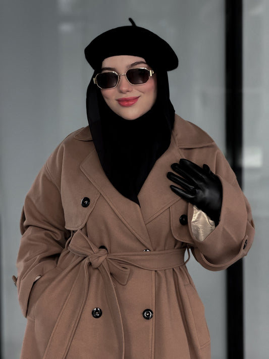 Aéna oversize brown coat